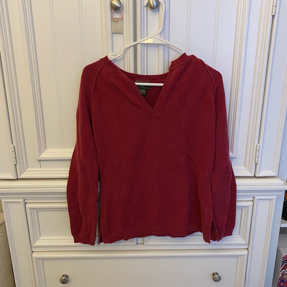 Womens red sweater